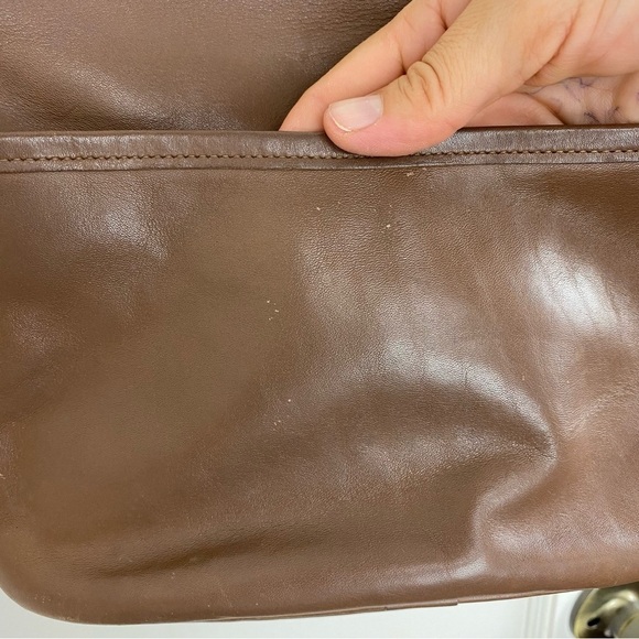 Vintage Coach Fletcher Brown Leather Saddle Bag - Picture 13 of 14